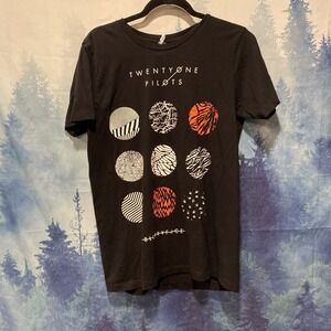 Twenty-One Pilots BlurryFace Men's Medium Black Short Sleeve T-Shirt Band Tee